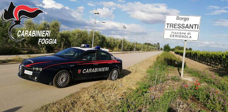 Cerignola, controlli dei carabinieri nelle campagne e in periferia. Un arresto e due denunce
