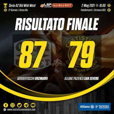 Il tour de force non aiuta l'Allianz San Severo che cede 87-79 all'Agribertocchi ma non demerita