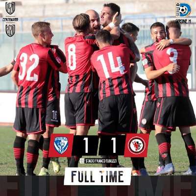 Serie D: Brindisi-Calcio Foggia 1920 termina in parità  con il punteggio di 1-1
