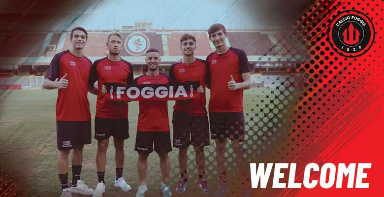 Calcio Foggia 1920, Gallo, Dalmasso, Girasole, Vigolo e Tuzzo sono rossoneri