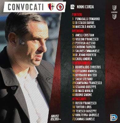Calcio Foggia 1920: ventitre i convocati per la gara contro il Francavilla