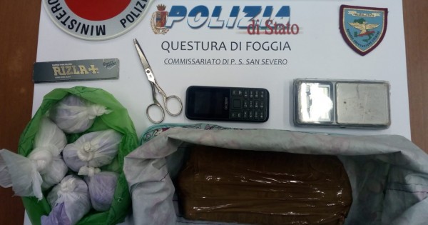 San Severo, sequestrato quasi un chilo di eroina. Arrestato un detenuto domiciliare