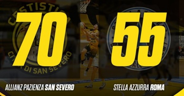 Vittoria doveva essere e vittoria è stata. Un match sempre in discesa per la Cestistica San Severo che s'impone sulla Stella Azzurra Roma 70-55