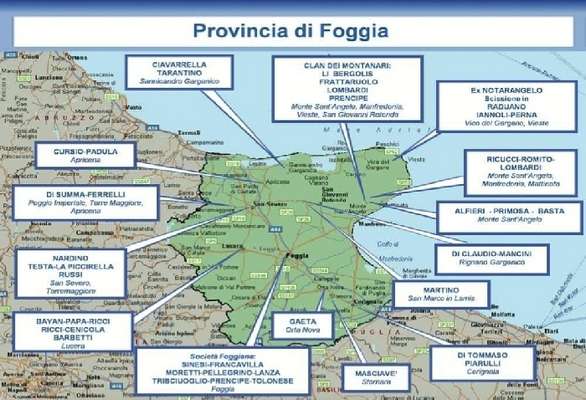 Mafia garganica, DIA: "L'ambizione di egemonia del clan dei Montanari, clan Romito-Ricucci-Lombardi indebolito ma resta protagonista e si infiltra nella cosa pubblica"