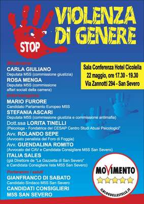 "Stop alla violenza di genere", il convegno promosso dai 5 Stelle