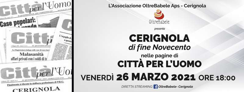 OltreBabele presenta il libro Cerignola di fine Novecento nelle pagine di Città per l'uomo