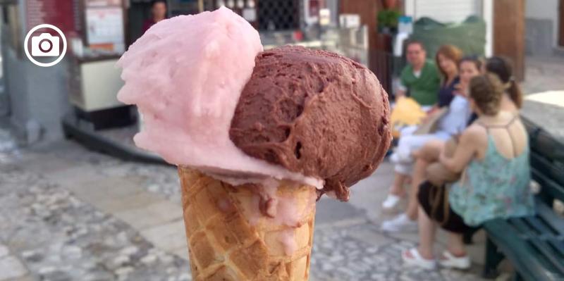 Ecco il Rosone, il gelato dell’amore al Nero di Troia e cioccolato fondente che sta conquistando il Gargano