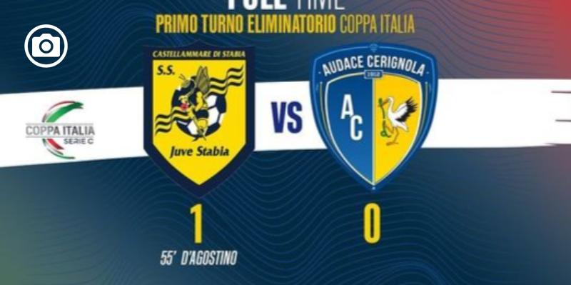 Coppa Italia Serie C: la Juve Stabia batte 1-0 il Cerignola e lo elimina al primo turno