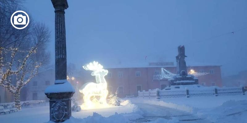 Maltempo, neve e freddo su Monti Dauni e Gargano