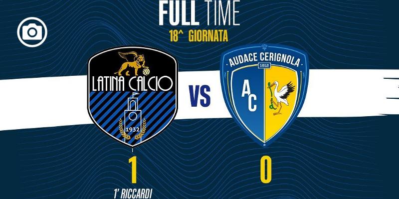 Audace Cerignola sconfitta 1 a 0 a Latina