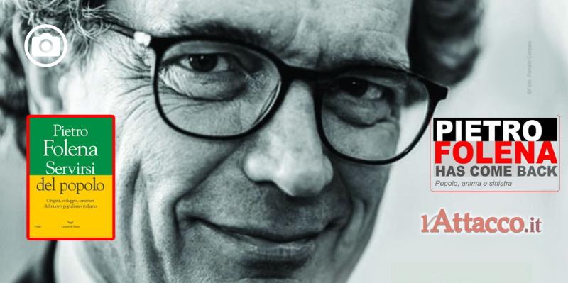 Doppio appuntamento con Pietro Folena, presenta il suo libro domani a San Severo e sabato a Manfredonia
